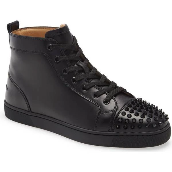 Christian Louboutin Lou Spikes High Top W - Black 2 Christian Louboutin Lou Spikes High Top W - Black - Image 2