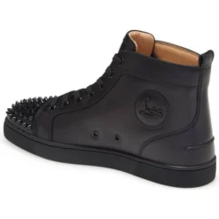 Christian Louboutin Lou Spikes High Top W - Black 6 Christian Louboutin Lou Spikes High Top W - Black -Matens Shoes Shop Christian Louboutin Lou Spikes High Top W Black 2