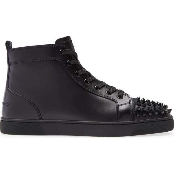 Christian Louboutin Lou Spikes High Top W - Black 1 Christian Louboutin Lou Spikes High Top W - Black
