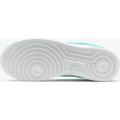 Nike Air Force 1 '07 W - White/Light Bone/White/Green Glow -Matens Shoes Shop Nike Air Force 1 07 W White Light Bone White Green Glow 2