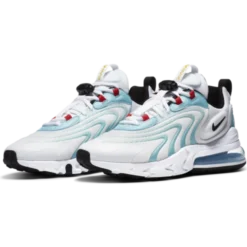 Nike Air Max 270 React ENG M - White/Bleached Aqua/Chile Red/Black -Matens Shoes Shop Nike Air Max 270 React ENG M White Bleached Aqua Chile Red Black 3