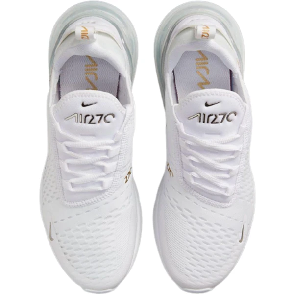Nike Air Max 270 W - White/Metallic Gold/Metallic Silver 3 Nike Air Max 270 W - White/Metallic Gold/Metallic Silver - Image 3