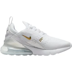 Nike Air Max 270 W - White/Metallic Gold/Metallic Silver