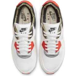 Nike Air Max 90 Premium M - White/Black/Bright Crimson/White -Matens Shoes Shop Nike Air Max 90 Premium M White Black Bright Crimson White 3
