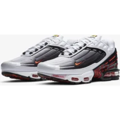 Nike Air Max Plus 3 M - White/Black/Gunsmoke/Team Orange -Matens Shoes Shop Nike Air Max Plus 3 M White Black Gunsmoke Team Orange 2
